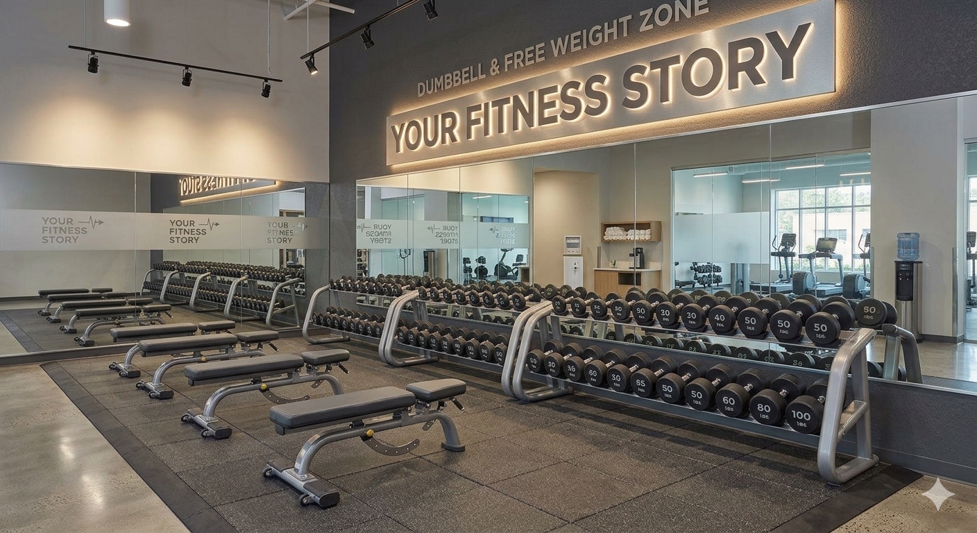 Dumbbell training area